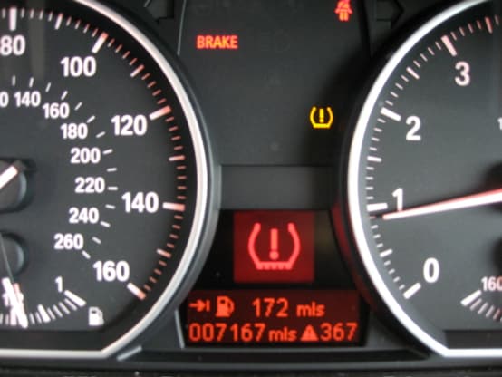 Bmw 320d tyre pressure warning light #6