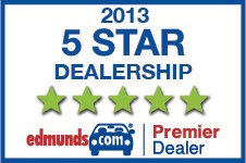 We're an Edmunds.com 5 star premier dealer!