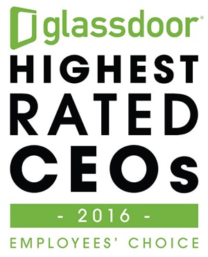 Avi Steinlauf recognized on Glassdoor's Highest Rated CEOs of 2016 - Employee's Choice. Avi placed #22