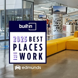 Edmunds Honored in Built In's Esteemed 2025 Best Places To Work Awards