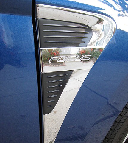 Fender For Ford Focus 2008-2009 Front Driver Side W/ Grille - Primed Steel Direct Replacement