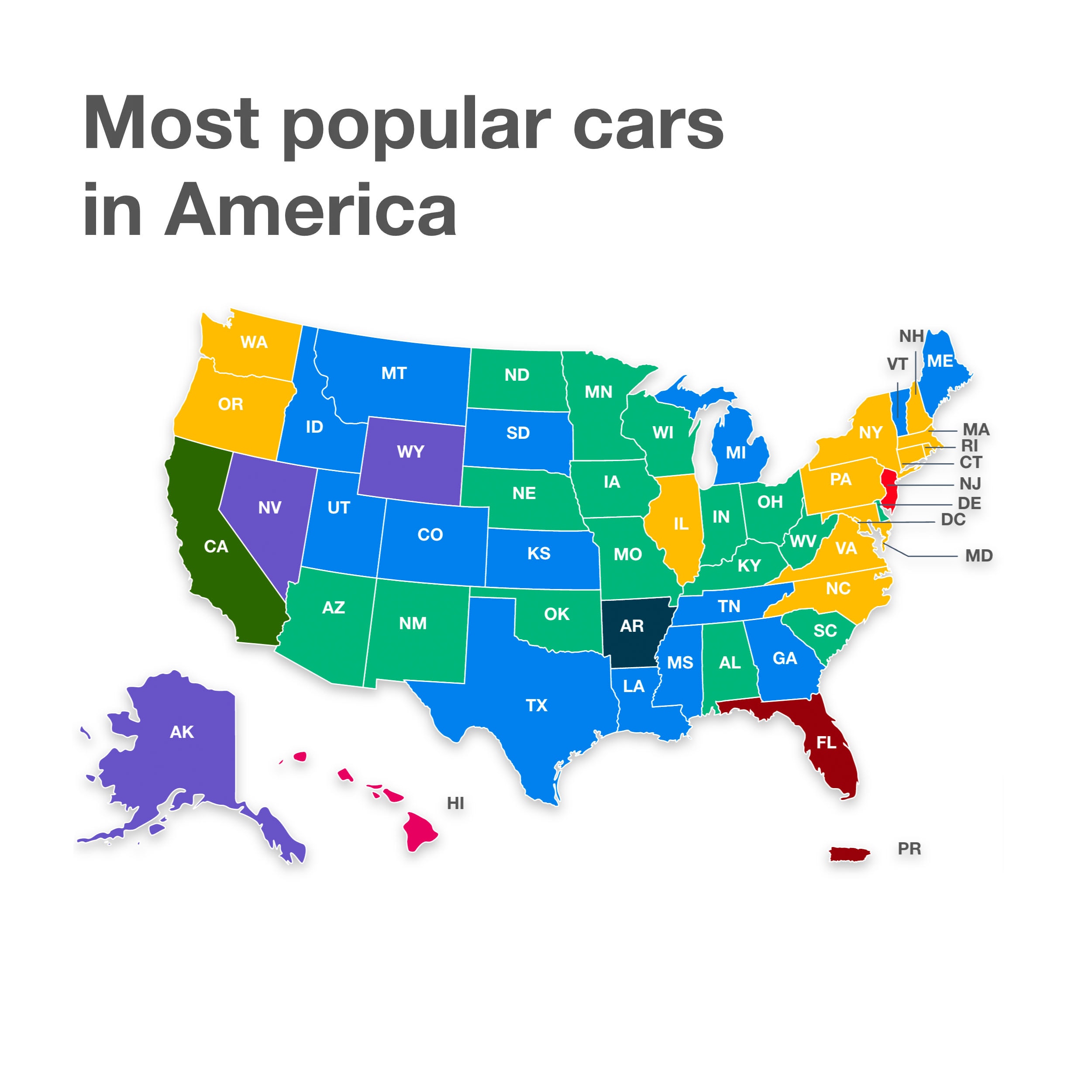 most popular cars in america